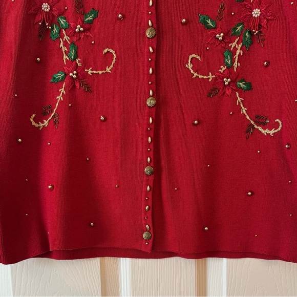 CB Collections Women’s Vintage Christmas Vest Size M - Picture 3 of 7